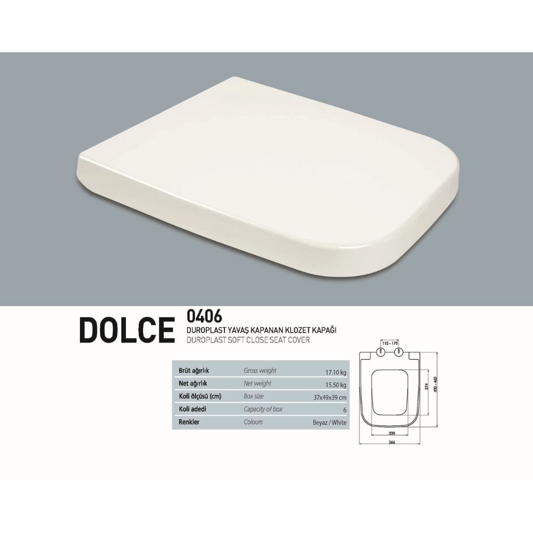 0406 Nice Yavaş Kapanan Klozet Kapağı